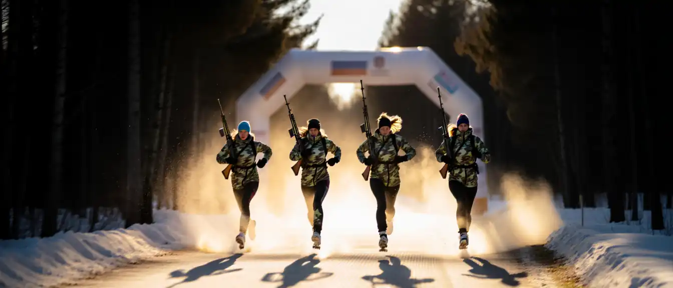 Команда ХМАО-ЮГРА-1 завоевала золото в женской эстафете на чемпионате России по летнему биатлону в Чебоксарах